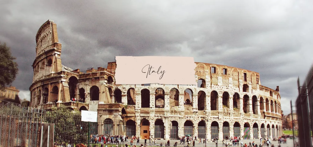 The Colosseum in Rome Italy
