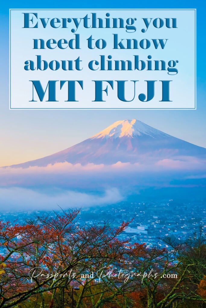Mt Fuji in Japan at sunrise