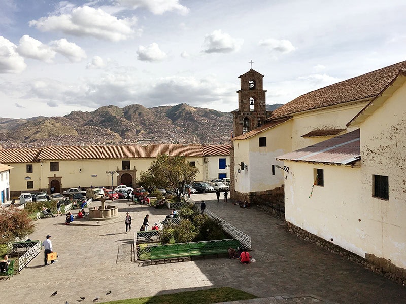 San Blas Plaza in Cusco Peru