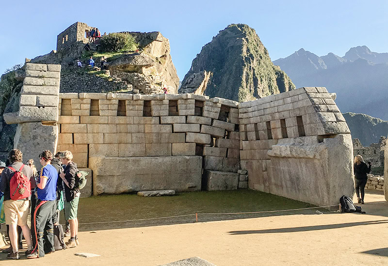 Part of the Main Temple of Machu Picchu