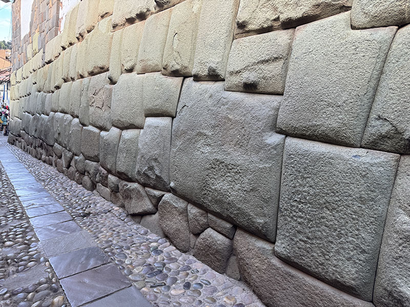 Twelve Angled Stone in Cusco Peru - original Inca Civilization Wall