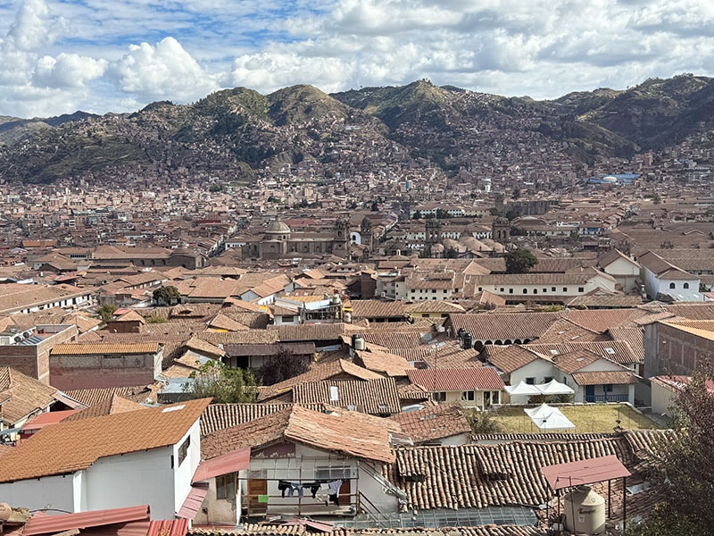 San Blas Mirador - view of the city of Cusco Peru