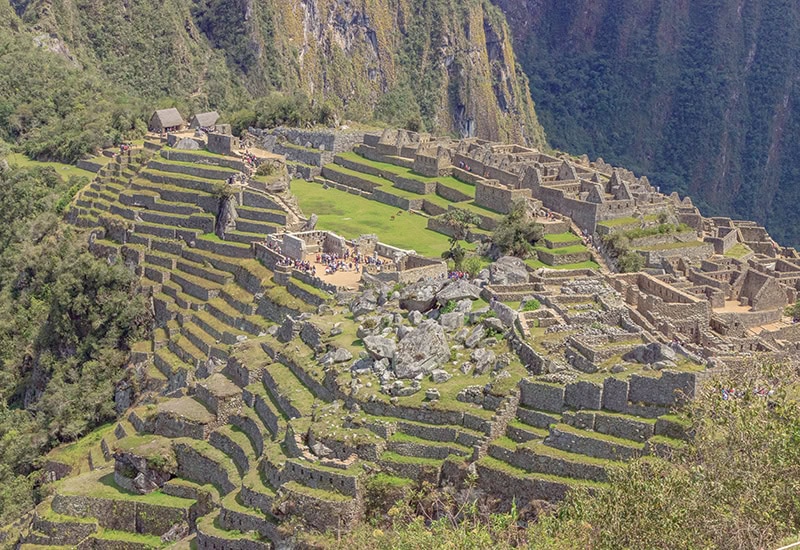 View of Machu Picchu from the upper platform on Circuit 1