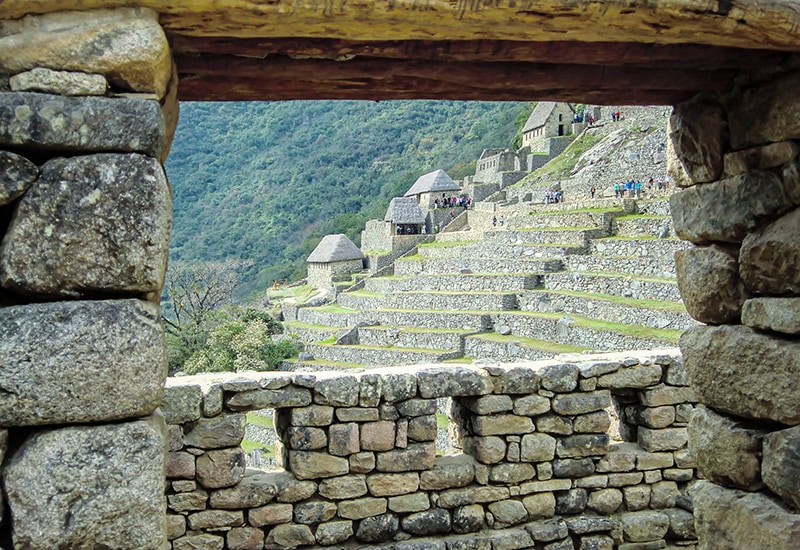 Machu Picchu terraces of the agricultural zone